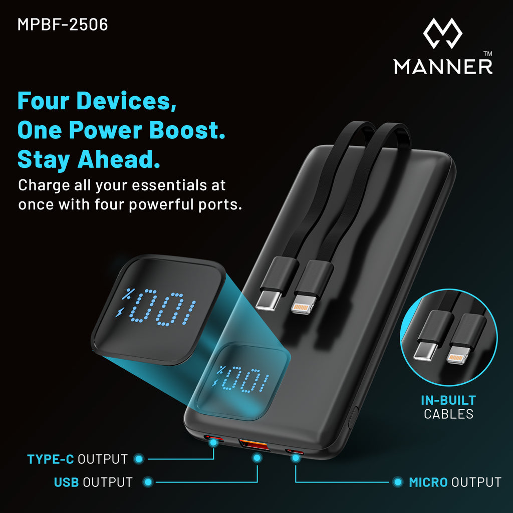 Manner 20000mAh 22.5W Fast Charging Power Bank