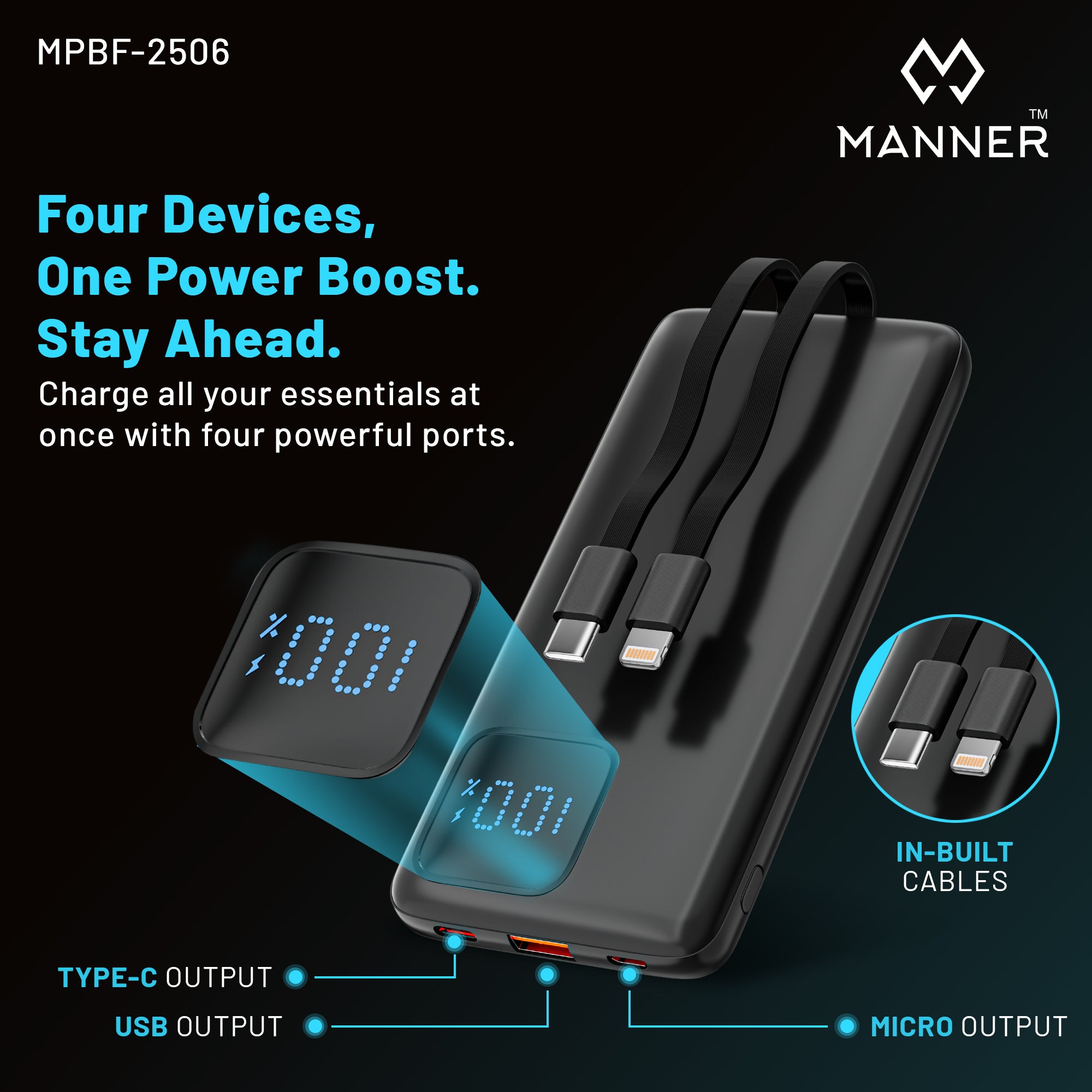 Manner 20000mAh 22.5W Fast Charging Power Bank