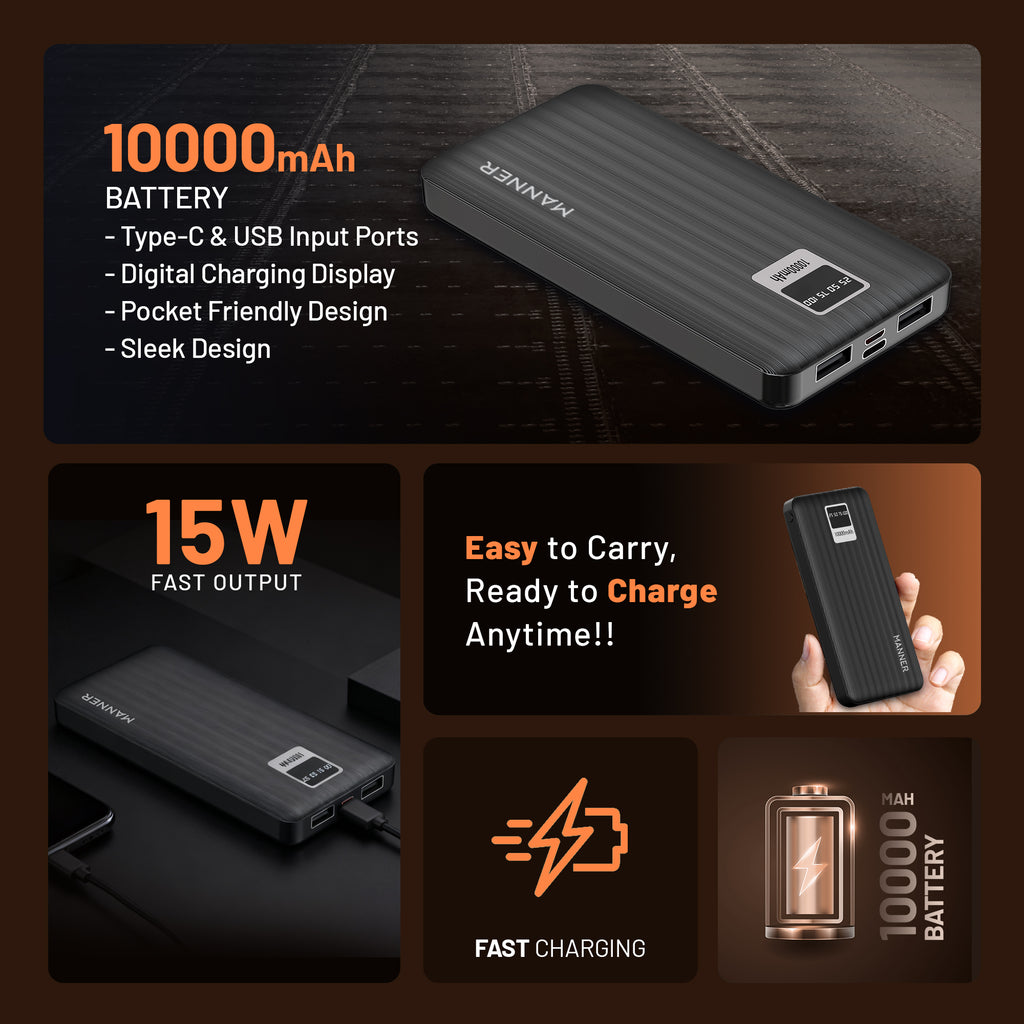 Manner 10000mAh 15W Power Bank