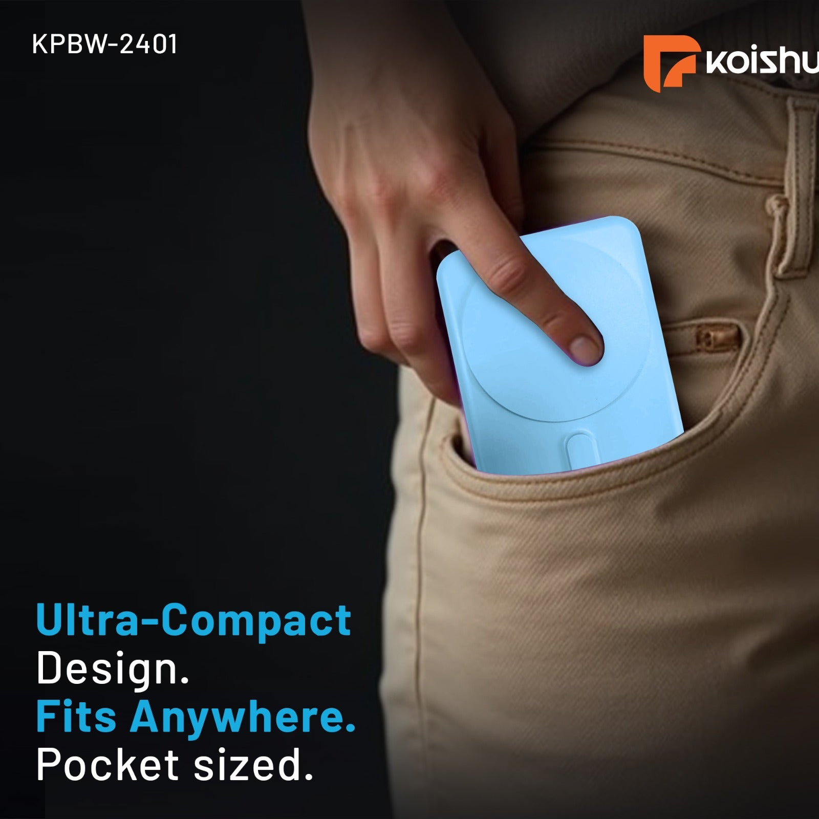 KOISHU Air Pro Wireless Magnetic Power Bank (KPBW-2401)