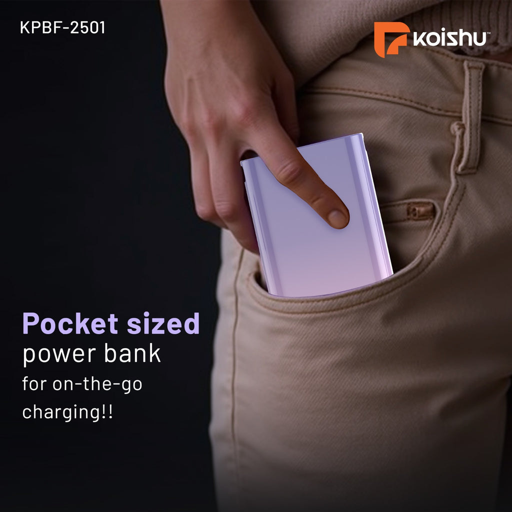 KOISHU Fire Pro 20,000mAh Fast Charging Power Bank (KPBF-2501)