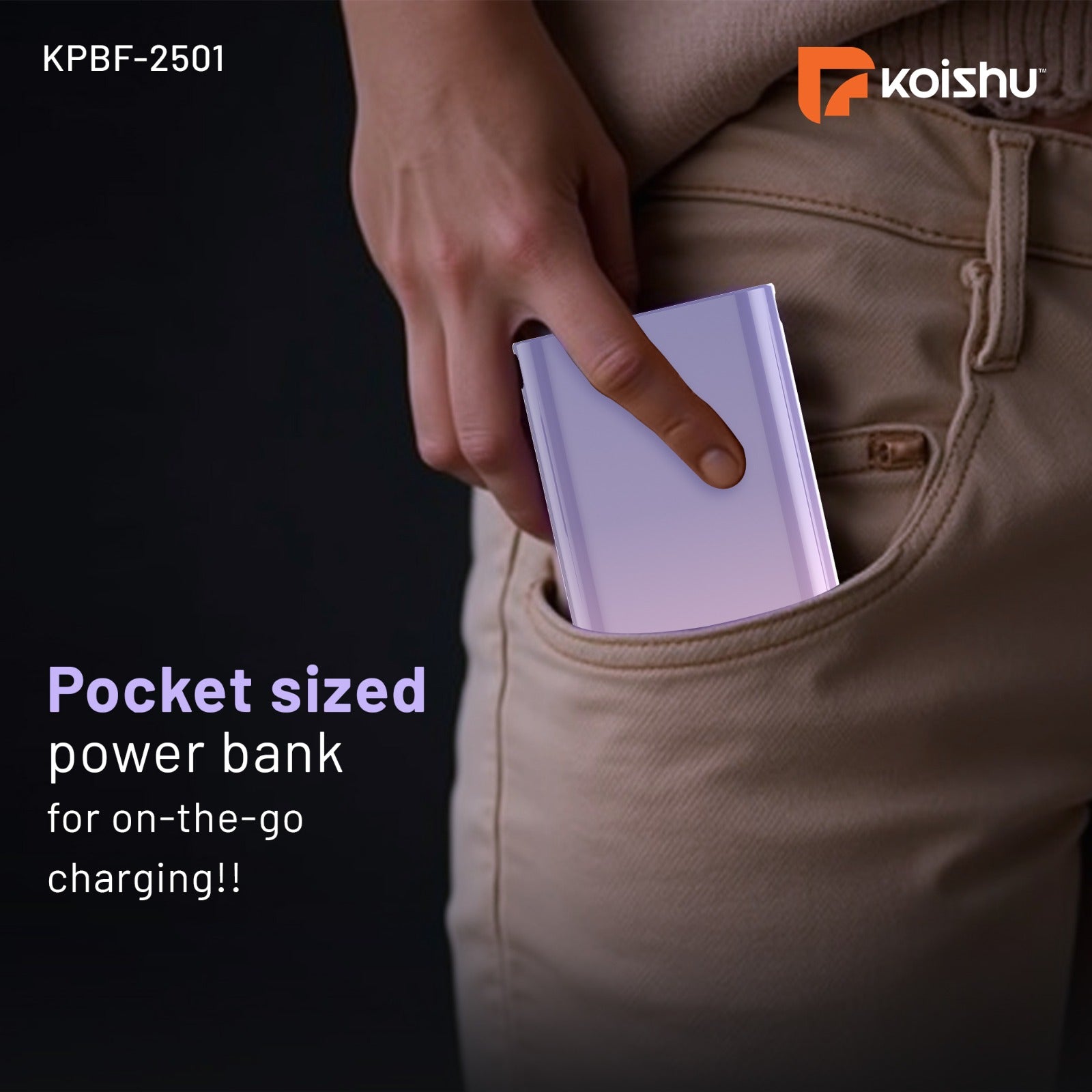 KOISHU Fire Pro 20,000mAh Fast Charging Power Bank (KPBF-2501)