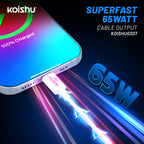 KOISHU C to C 65W Fast Charging Cable (KOISHU0307)
