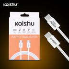 KOISHU C To C Braided Data Cable (65W Fast Charging)