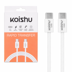 KOISHU C To C Braided Data Cable (65W Fast Charging)