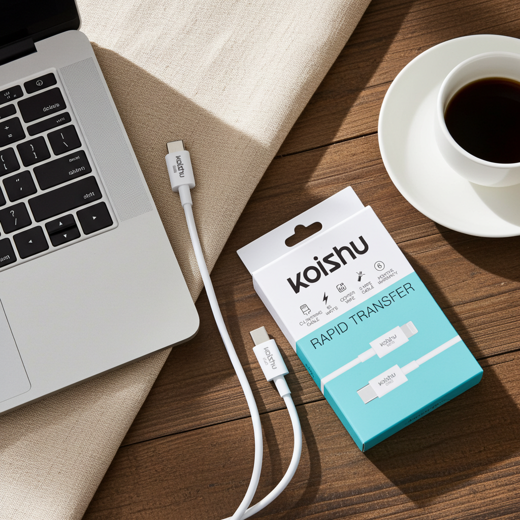 KOISHU USB-C to Lightning 65W Fast Charging Cable
